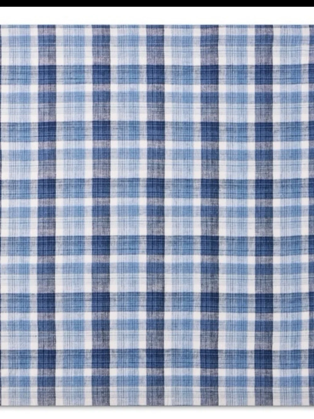 Williams Sonoma Tonal Plaid Linen/Cotton Napkins Set of 8
